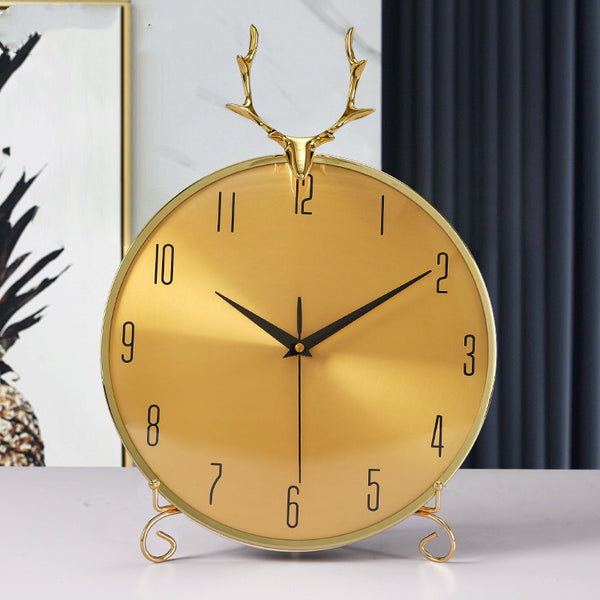 Modern Minimalist Living Room Desktop Decoration Ornaments Creative Agate Mute Clock Shell Star Creations