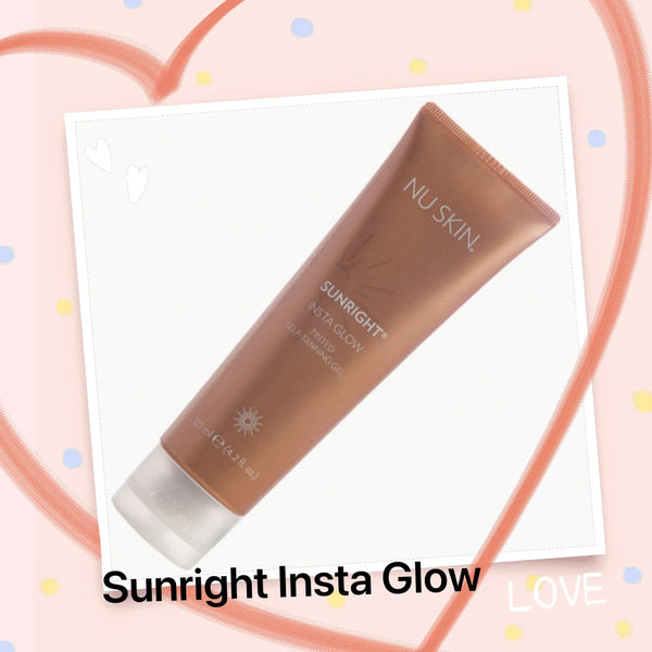 Nu Skin Nuskin Sunright INSTA GLOW Face Body Self Tanning Streakless Gel Exp07/26 Shell Star Creations