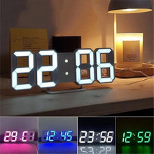 3D Digital LED Big Wall Desktop Alarm Clock Snooze 12/24 Hours Auto Brightness Shell Star Creations