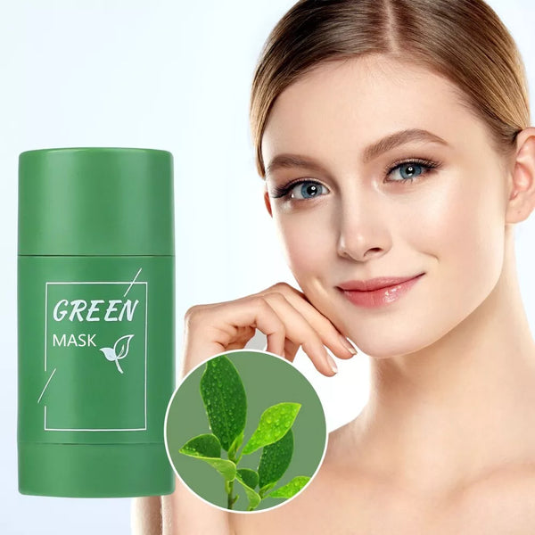 Green Tea Clay Cleansing Mask Stick Facial Deep Purifying Blackhead Acne Remover Shell Star Creations
