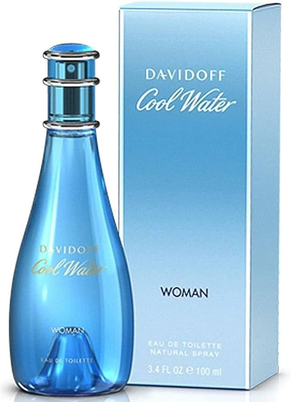 COOL WATER by Davidoff Perfume 3.3 / 3.4 oz EDT For Women New in Box Shell Star Creations
