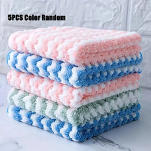 5-Pack Ultra-Soft, Fade-Resistant Microfiber Dish Cloths - Super Absorbent, Machine Washable, and Quick-Drying Towels for Kitchen
