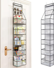 6-Shelf Over Door Hanging Pantry Organizer Hanging Storage with Clear Plastic Pockets Behind The Door Storage Organizer Shell Star Creations
