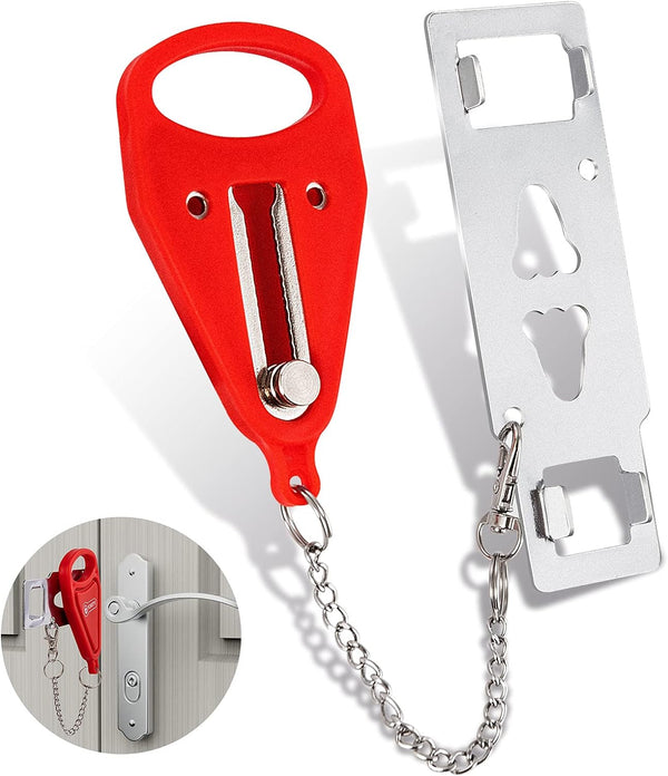Portable Door Lock, Extra Locks for Additional Safety, Anti-Theft Door Security Device Shell Star Creations