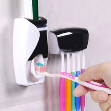 2PCS Automatic Toothpaste Dispenser & Toothbrush Holder Set Wall Mount Dust-proof Set Shell Star Creations