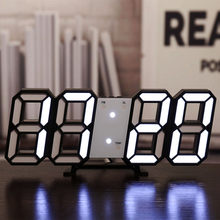 3D Digital LED Big Wall Desktop Alarm Clock Snooze 12/24 Hours Auto Brightness Shell Star Creations