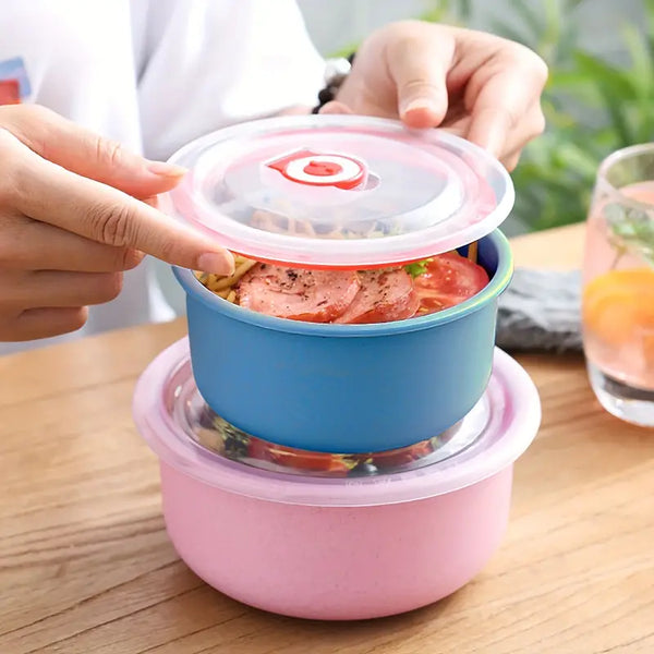 3 PCS Airtight Food Storage Containers, Food Fresh Keeping Bowls, Multiple Sizes, Lunch Box, Outdoor Essential BEST DAILY DEALS