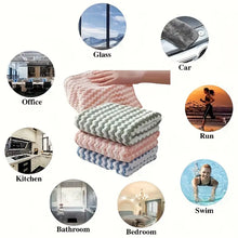 5-Pack Ultra-Soft, Fade-Resistant Microfiber Dish Cloths - Super Absorbent, Machine Washable, and Quick-Drying Towels for Kitchen