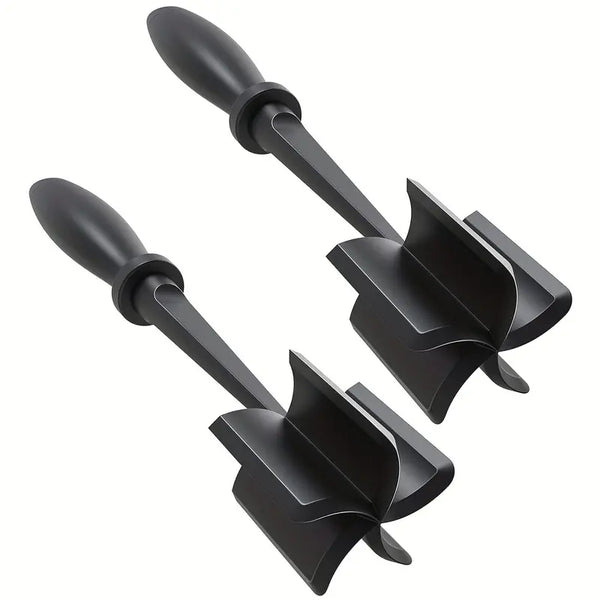2pcs Heat-Resistant Nylon Meat Chopper Set - Non-Slip Handle, Multifunctional Hamburger Masher, Non-Stick Mix Chopper