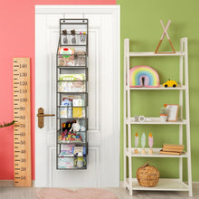 6-Shelf Over Door Hanging Pantry Organizer Hanging Storage with Clear Plastic Pockets Behind The Door Storage Organizer Shell Star Creations