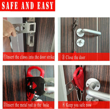 Portable Door Lock, Extra Locks for Additional Safety, Anti-Theft Door Security Device Shell Star Creations