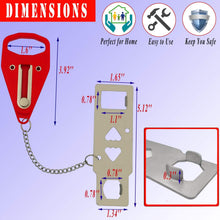 Portable Door Lock, Extra Locks for Additional Safety, Anti-Theft Door Security Device Shell Star Creations