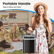 Portable Ice Maker Countertop with Ice Scoop, Basket and Handle, 9 Ice Cubes in 6 Minutes, 26.5lbs/24Hrs, Self-Cleaning with 2 Sizes of Ice