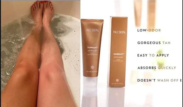 Nu Skin Nuskin Sunright INSTA GLOW Face Body Self Tanning Streakless Gel Exp07/26 Shell Star Creations