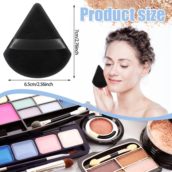 Powder Puffs Triangle Makeup Puffs for Loose Setting Powder Face Body Shell Star Creations