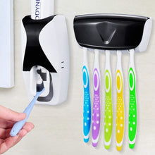 2PCS Automatic Toothpaste Dispenser & Toothbrush Holder Set Wall Mount Dust-proof Set Shell Star Creations